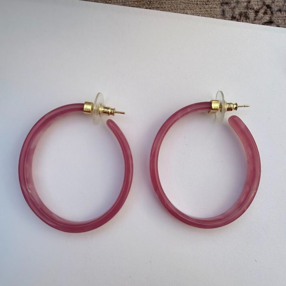 Pink Kendra Scott Hoops